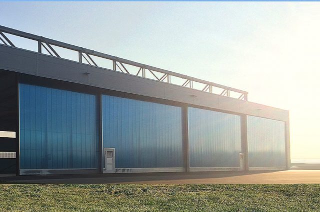 Speyer, Erstellung eines Flugzeughangars